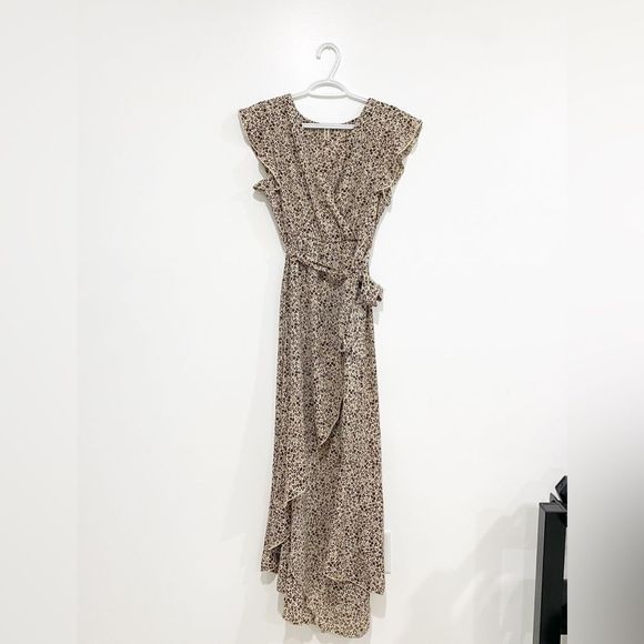 Amazon brown floral midi dress - Picture 2 of 4